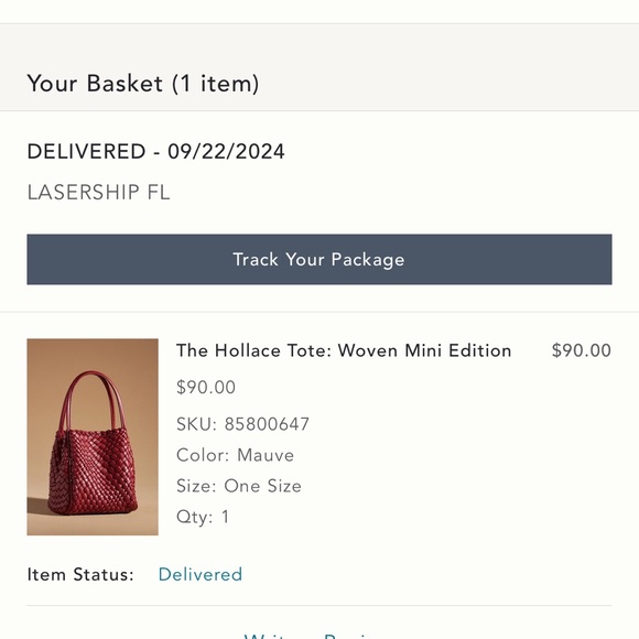 Anthropologie Woven Burgundy Shoulder Bag - Picture 4 of 4